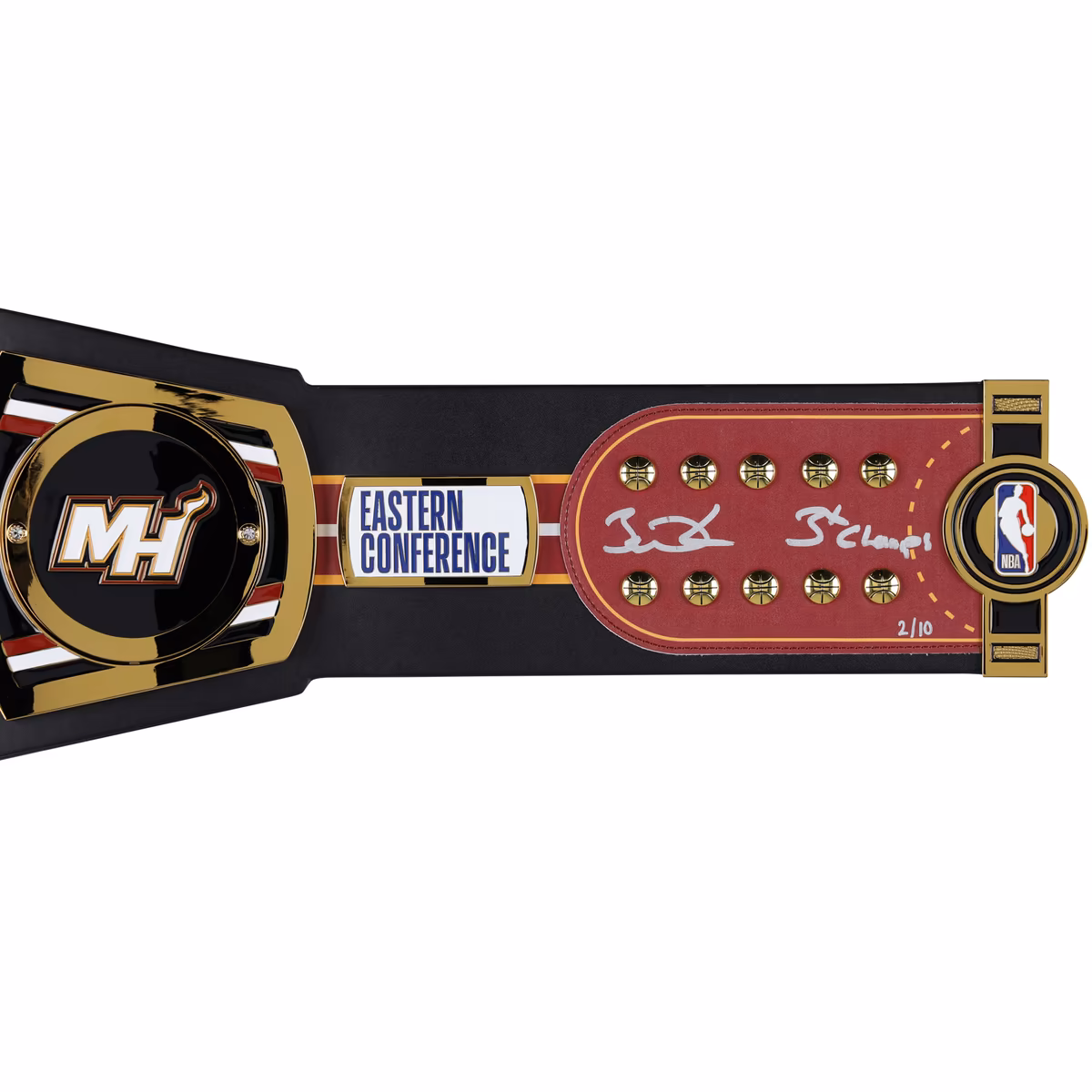 Dwyane Wade Miami Heat Autographed WWE Legacy Title Belt with "3X Champs" Inscription - Limited Edition of 10 4 Dwyane Wade Miami Heat Autographed WWE Legacy Title Belt with "3X Champs" Inscription - Limited Edition of 10