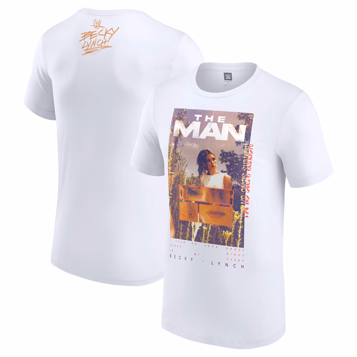 Men's White Becky Lynch I'm No One's Shadow T-Shirt 12 Men's White Becky Lynch I'm No One's Shadow T-Shirt