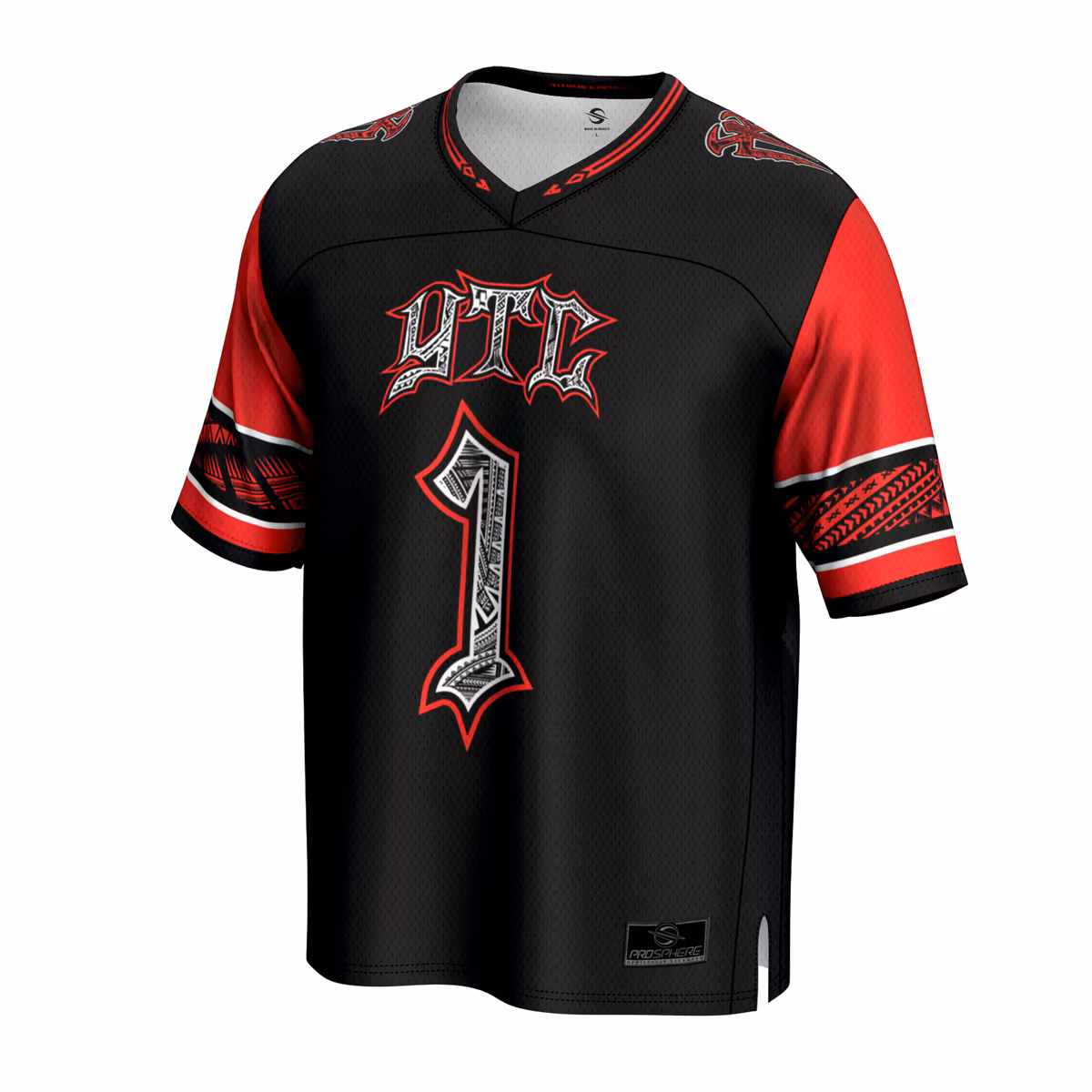 Youth ProSphere Black Roman Reigns YTC Football Jersey 3 Youth ProSphere Black Roman Reigns YTC Football Jersey
