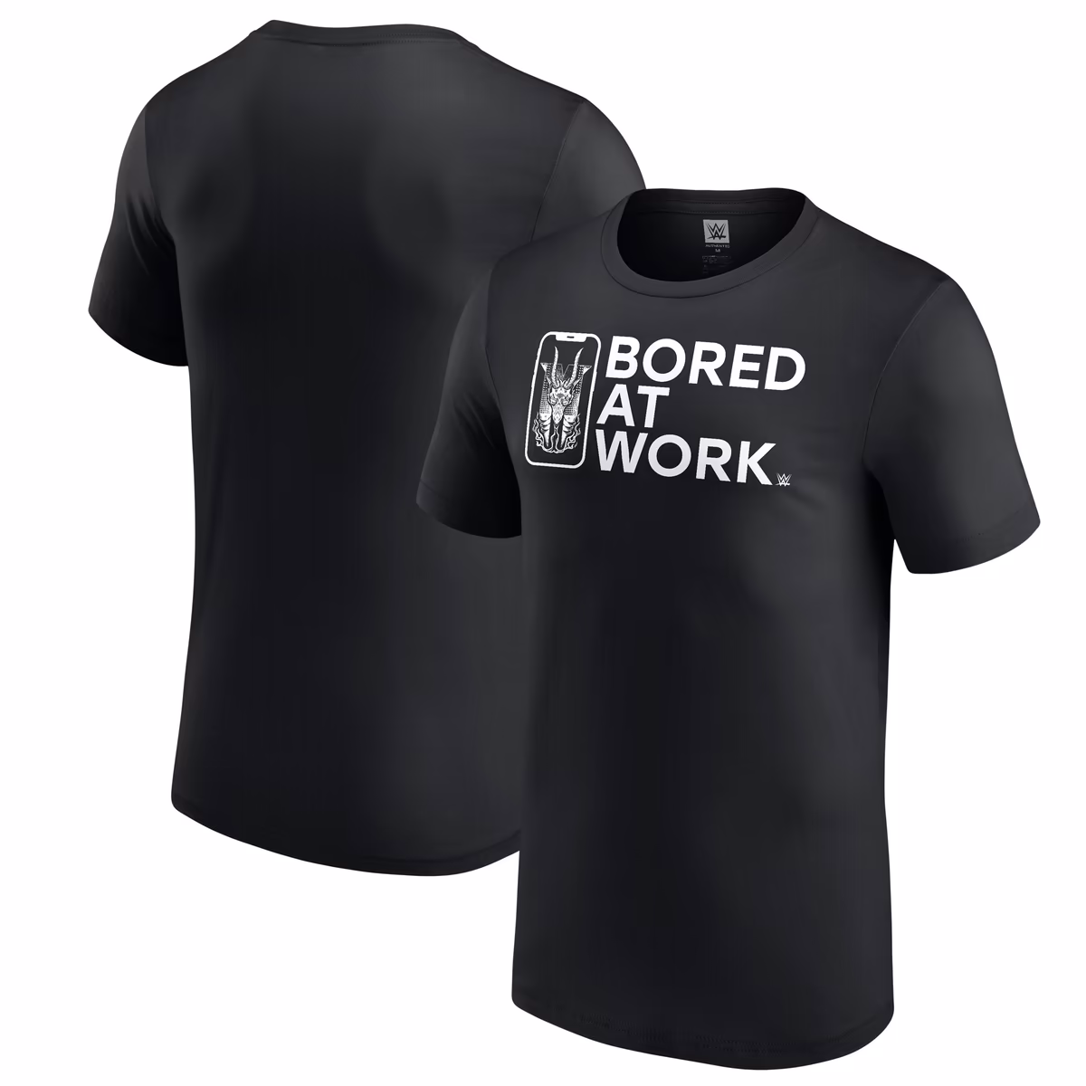 Men's Black Drew McIntyre Bored At Work T-Shirt