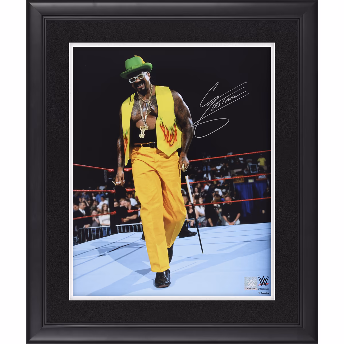 The Godfather WWE Autographed Framed 16" x 20" In-Ring Entrance Photograph