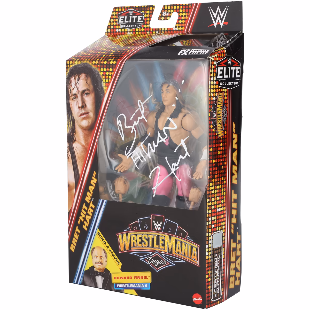 Bret Hart WWE Autographed Mattel WrestleMania 41 Elite Collection Action Figure
