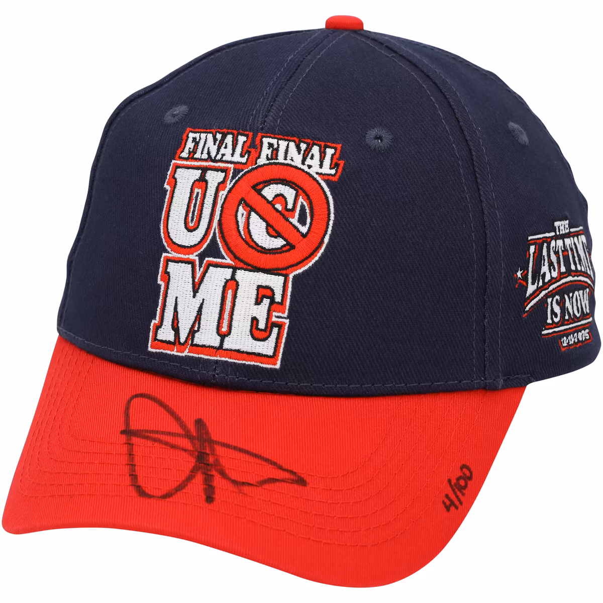 John Cena WWE Autographed Farewell Tour 2025 Washington D.C. Final Match Cap - Limited Edition of 100 1 John Cena WWE Autographed Farewell Tour 2025 Washington D.C. Final Match Cap - Limited Edition of 100