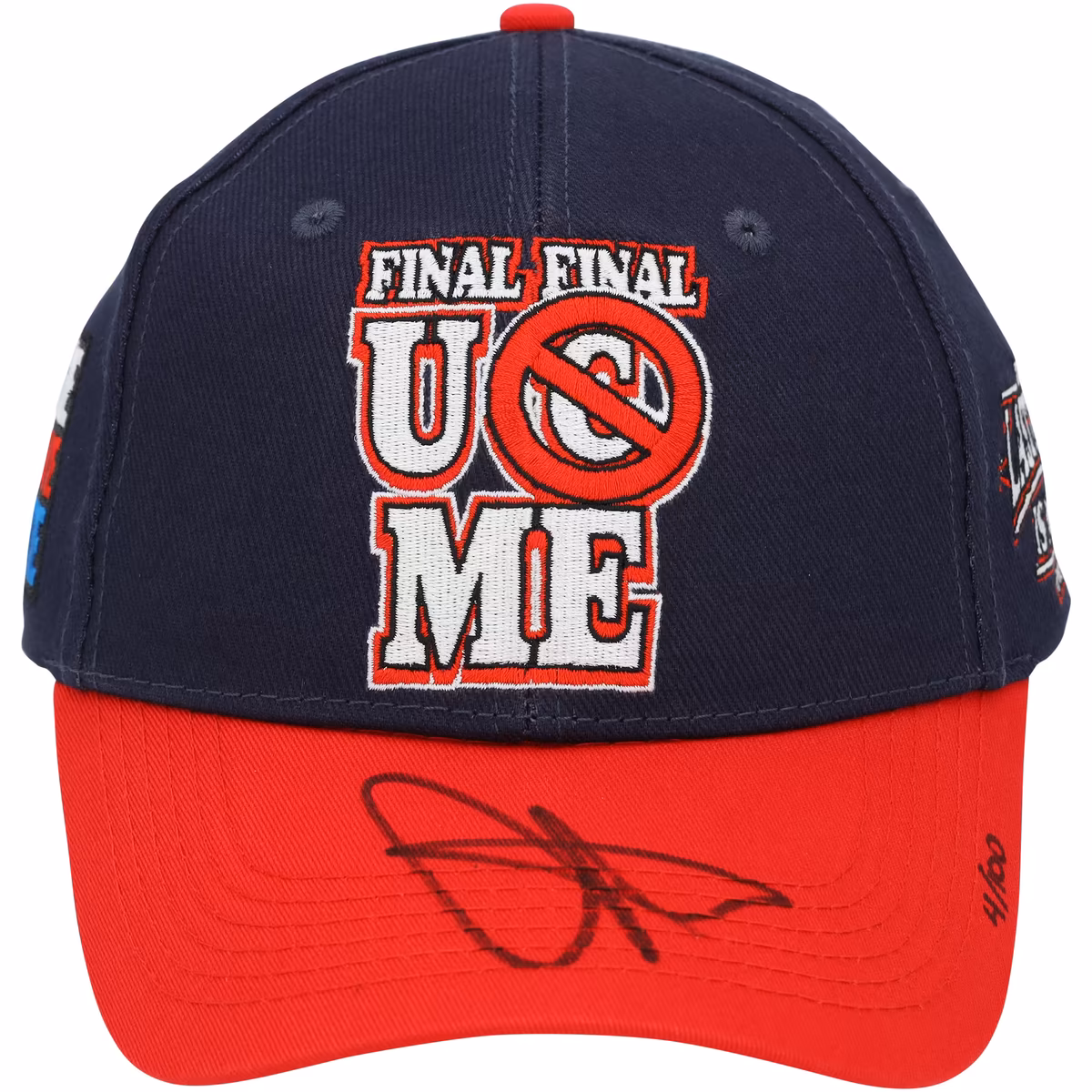 John Cena WWE Autographed Farewell Tour 2025 Washington D.C. Final Match Cap - Limited Edition of 100 3 John Cena WWE Autographed Farewell Tour 2025 Washington D.C. Final Match Cap - Limited Edition of 100