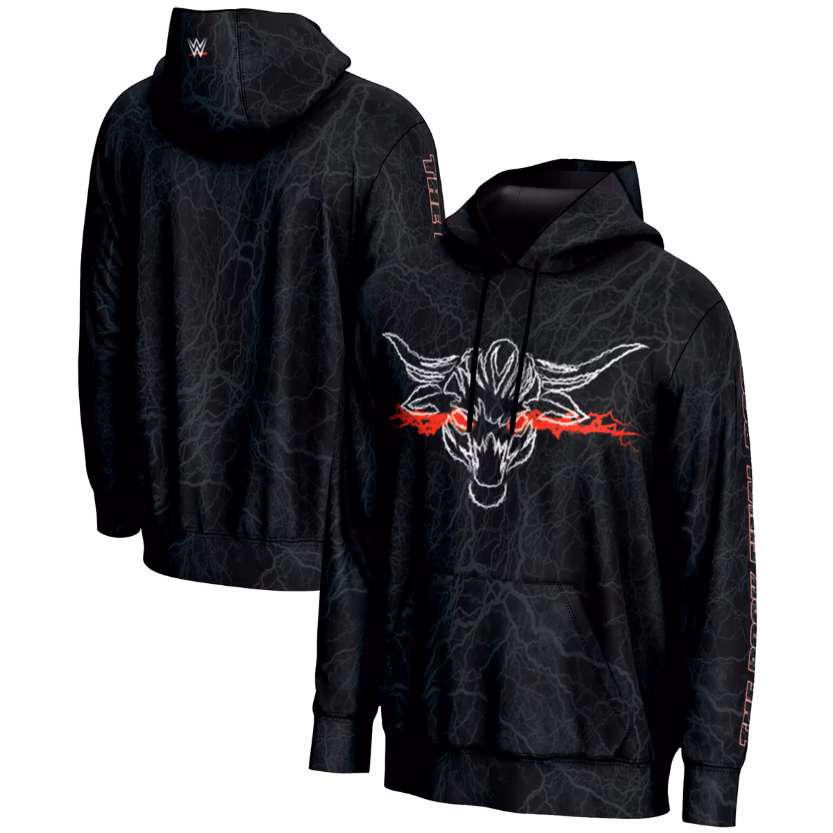 Men's Black The Rock The Final Boss Logo Pullover Hoodie
