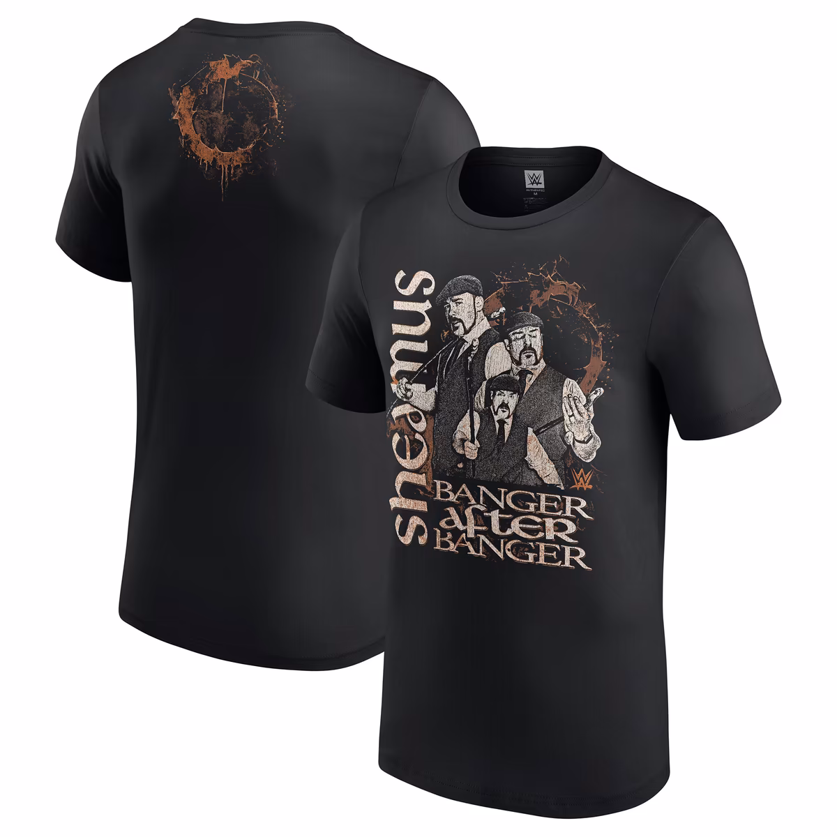 Men's Black Sheamus Banger After Banger Photo T-Shirt