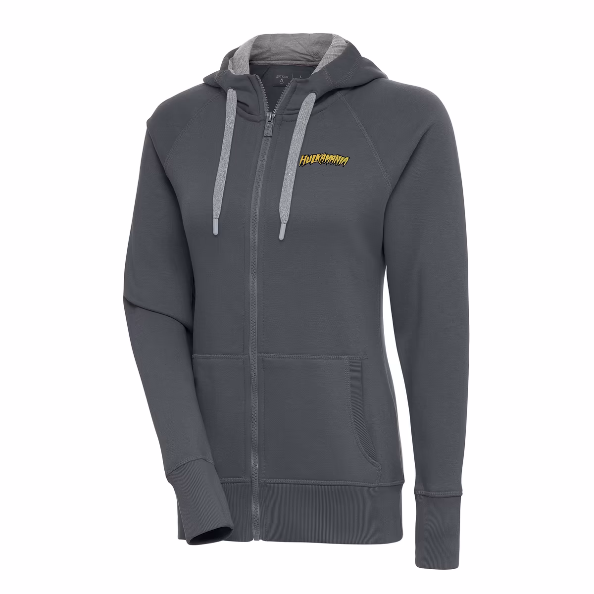 Women's Antigua Charcoal Hulk Hogan Victory Full-Zip Hoodie 7 Women's Antigua Charcoal Hulk Hogan Victory Full-Zip Hoodie