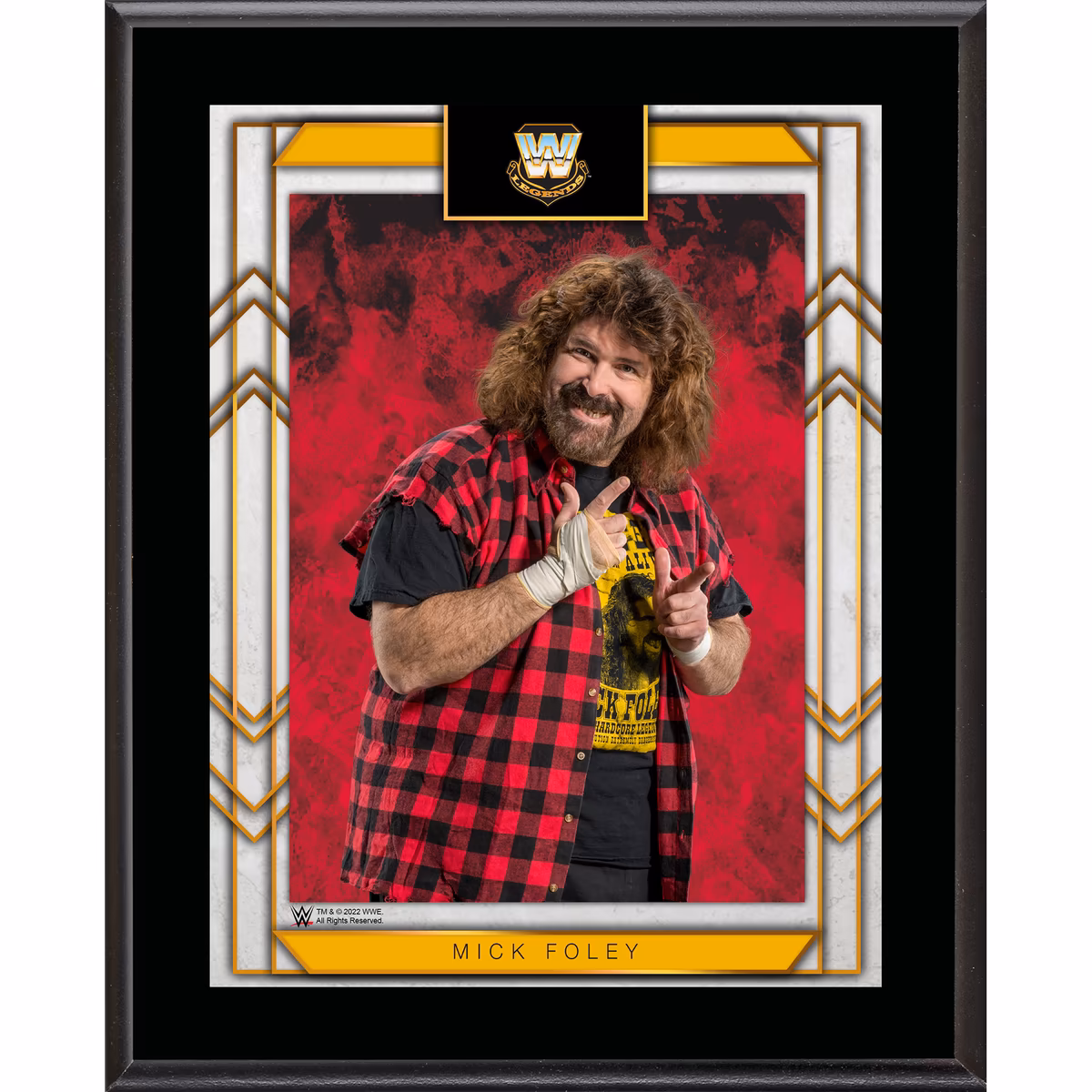 Mick Foley 10.5" x 13" Sublimated Plaque 6 Mick Foley 10.5" x 13" Sublimated Plaque