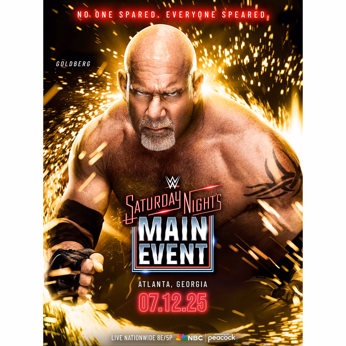 WWE Saturday Night's Main Event on July 12, 2025 18" x 24" Event Poster Art Photograph 8 WWE Saturday Night's Main Event on July 12, 2025 18" x 24" Event Poster Art Photograph