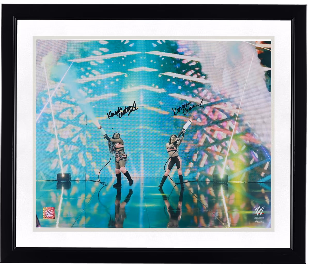 Katana Chance & Kayden Carter WWE Autographed 16" x 20" Entrance Photograph 3 Katana Chance & Kayden Carter WWE Autographed 16" x 20" Entrance Photograph