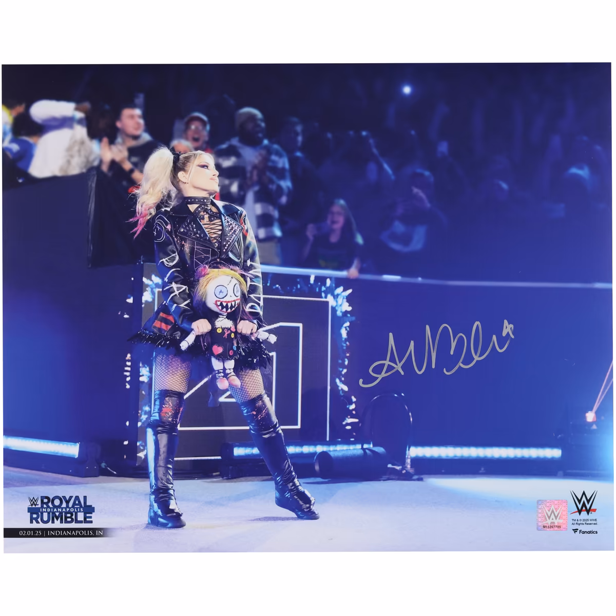 Alexa Bliss WWE Autographed 16" x 20" 2025 Royal Rumble Return Photograph