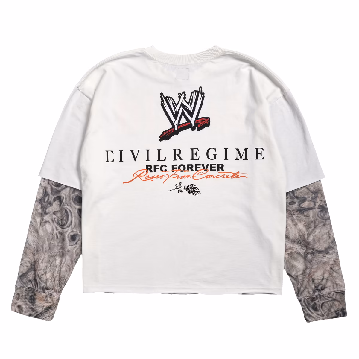 Men's Civil Regime x WWE Cream/Camo "Stone Cold" Steve Austin 3:16 Infected Long Sleeve T-Shirt 4 Men's Civil Regime x WWE Cream/Camo "Stone Cold" Steve Austin 3:16 Infected Long Sleeve T-Shirt