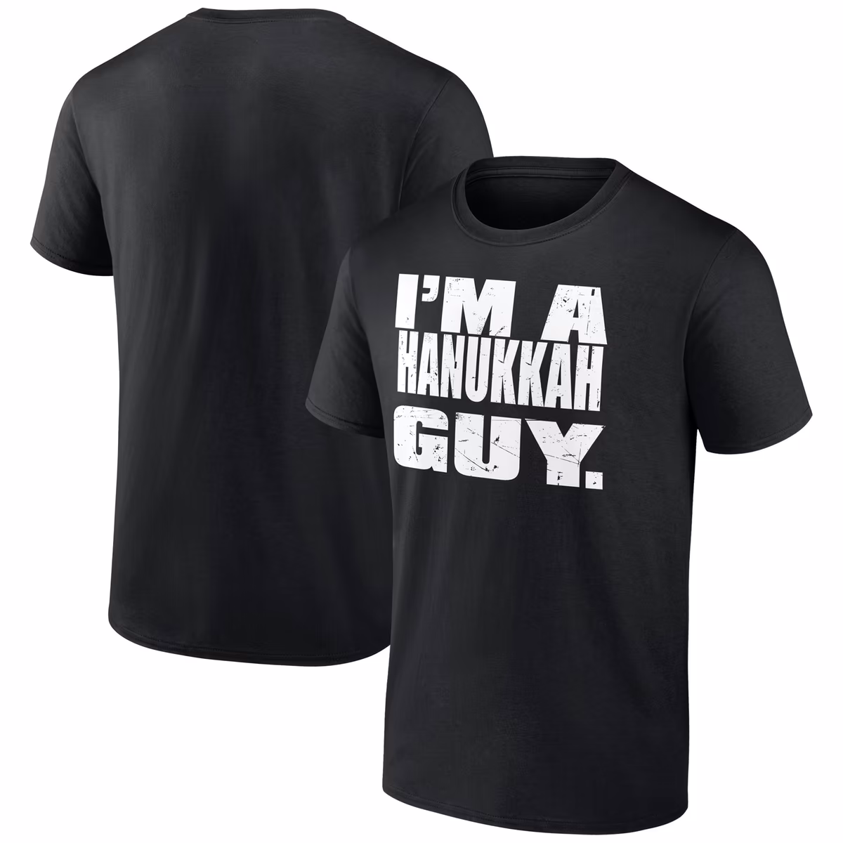Men's Black Paul Heyman I'm A Hanukkah Guy T-Shirt