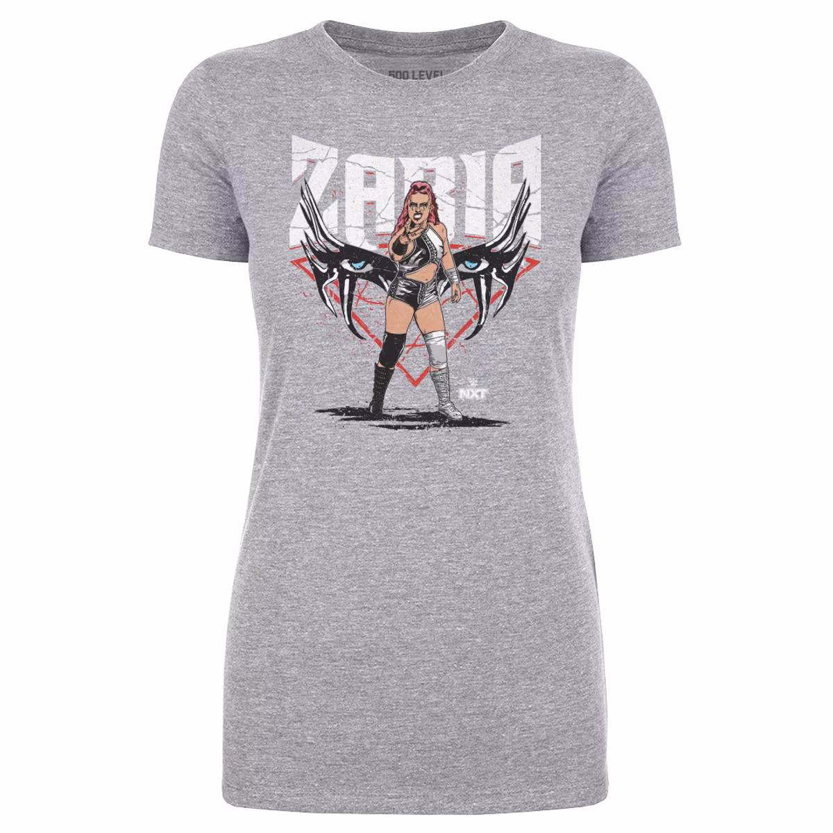 Women's 500 Level Heather Gray Zaria Eyes T-Shirt