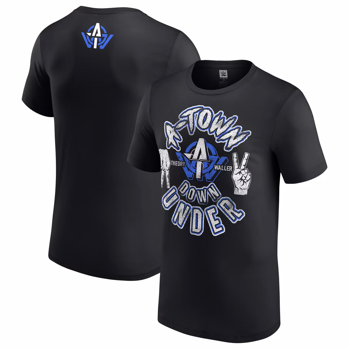 Men's Black A-Town Down Under Hand Signs T-Shirt 2 Men's Black A-Town Down Under Hand Signs T-Shirt