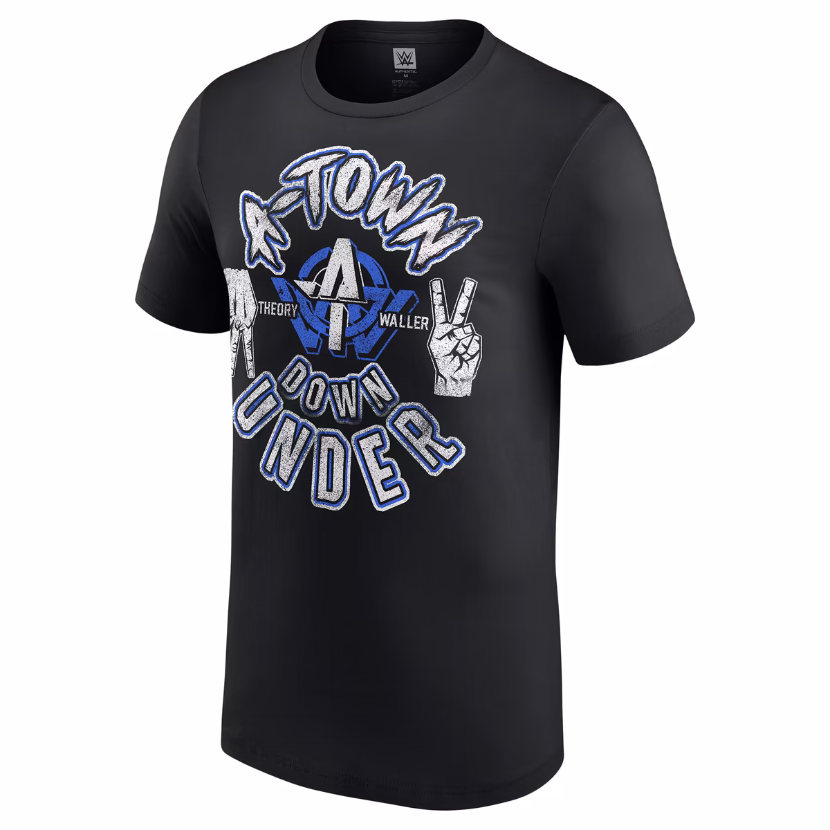 Men's Black A-Town Down Under Hand Signs T-Shirt 3 Men's Black A-Town Down Under Hand Signs T-Shirt