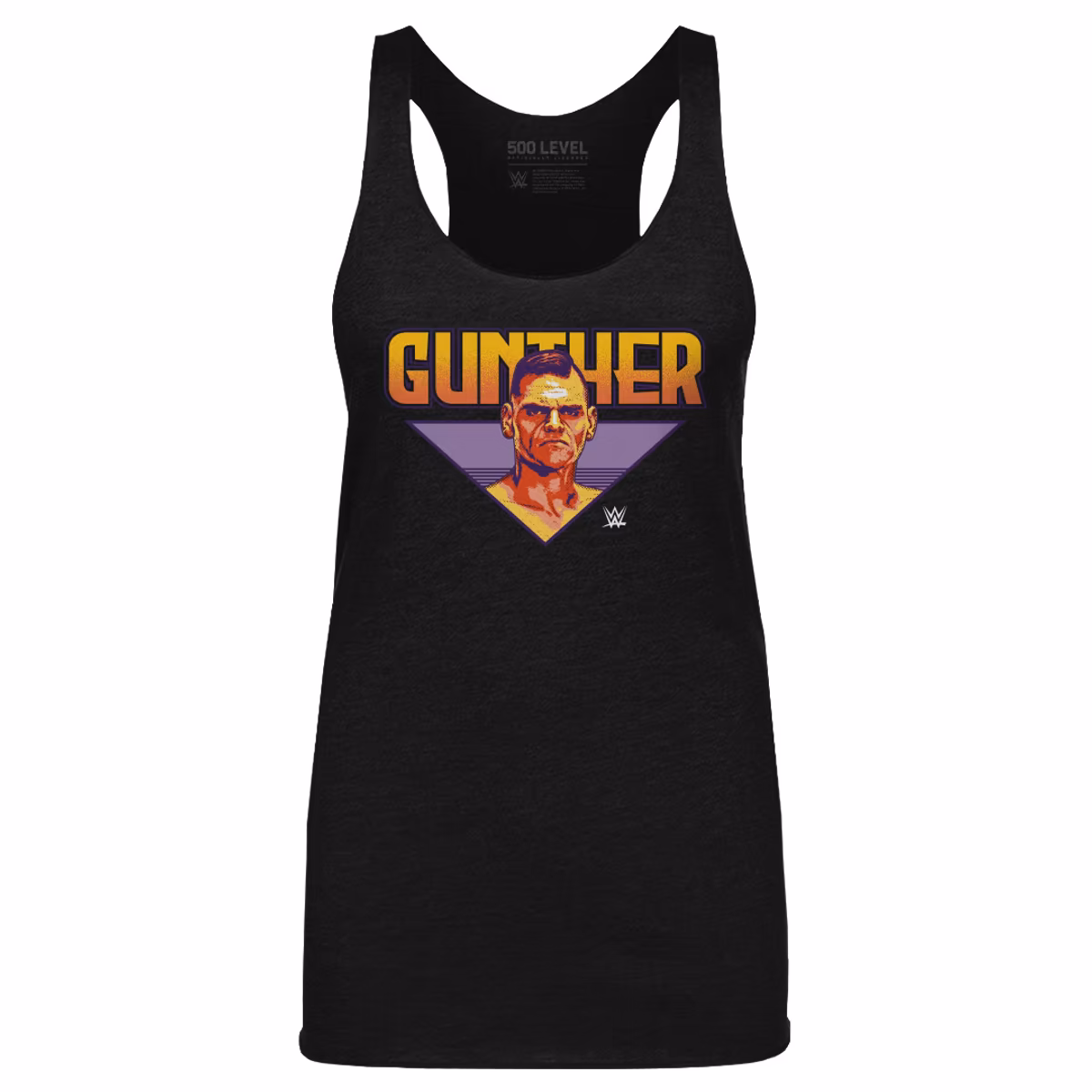 Women's 500 Level Heather Black Gunther Comic Tri-Blend Tank Top 2 Women's 500 Level Heather Black Gunther Comic Tri-Blend Tank Top