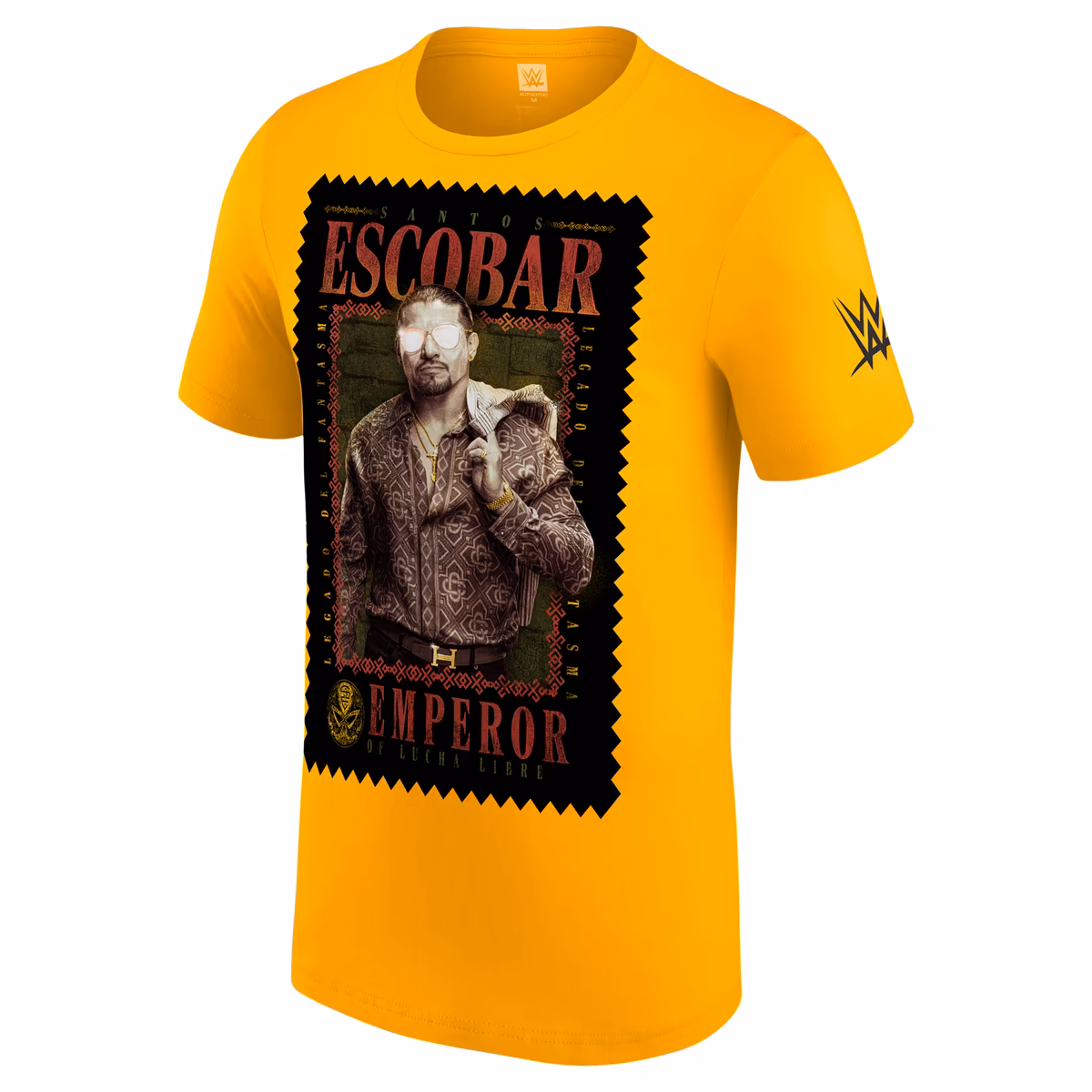 Men's Yellow Santos Escobar Emperor T-Shirt 3 Men's Yellow Santos Escobar Emperor T-Shirt