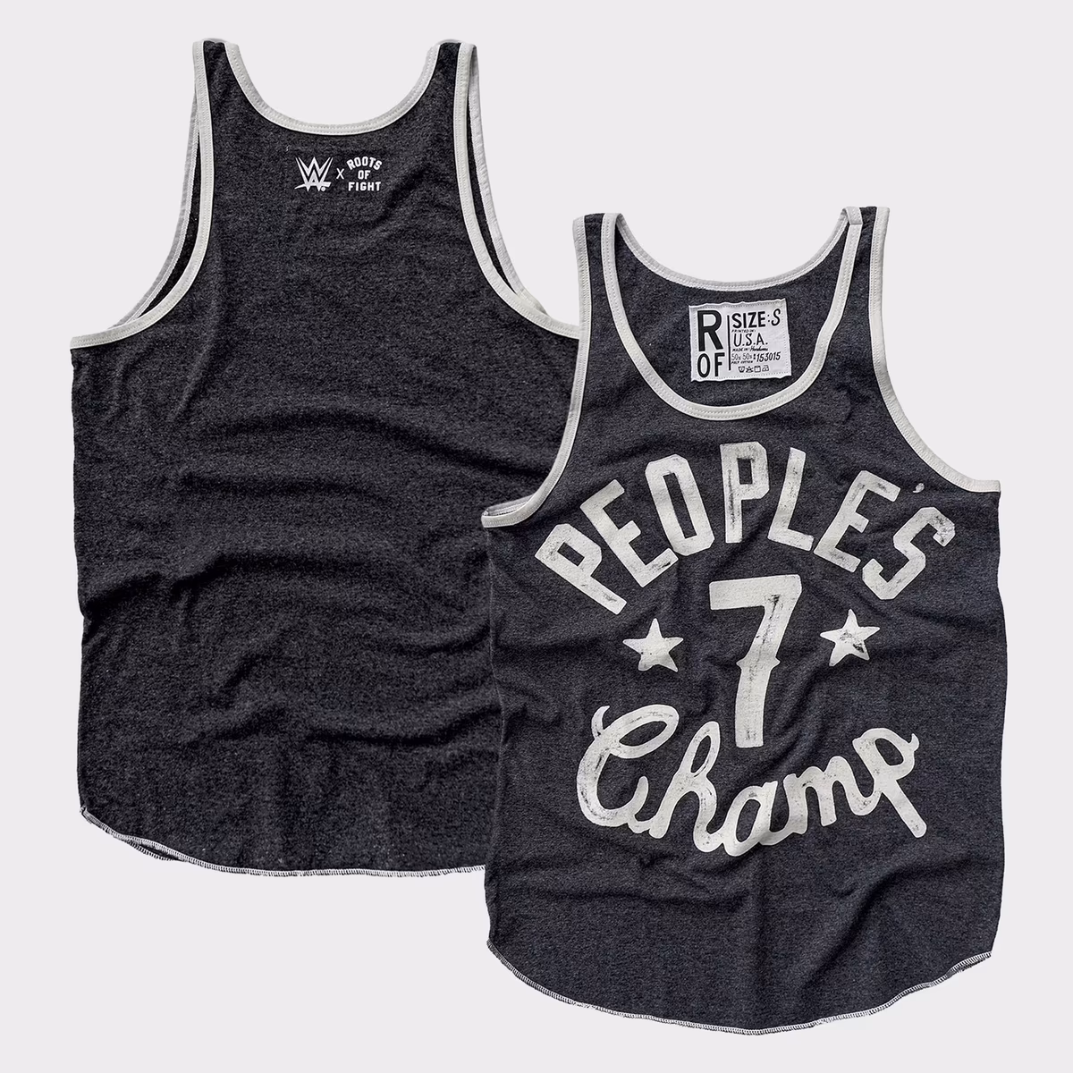 Men's Roots of Fight Black The Rock People's Champ Tank Top 8 Men's Roots of Fight Black The Rock People's Champ Tank Top