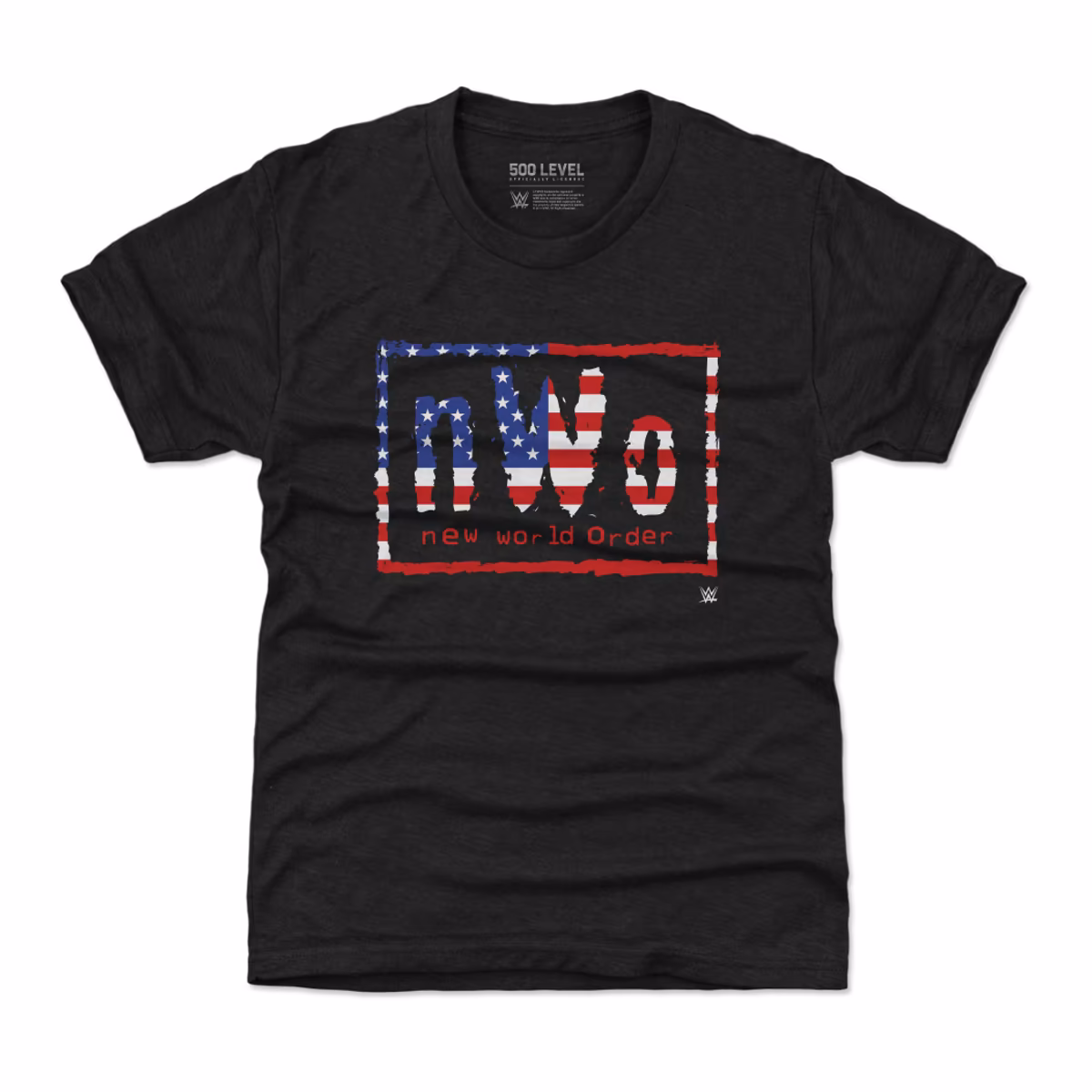 Youth 500 Level Black nWo American Flag T-Shirt 8 Youth 500 Level Black nWo American Flag T-Shirt
