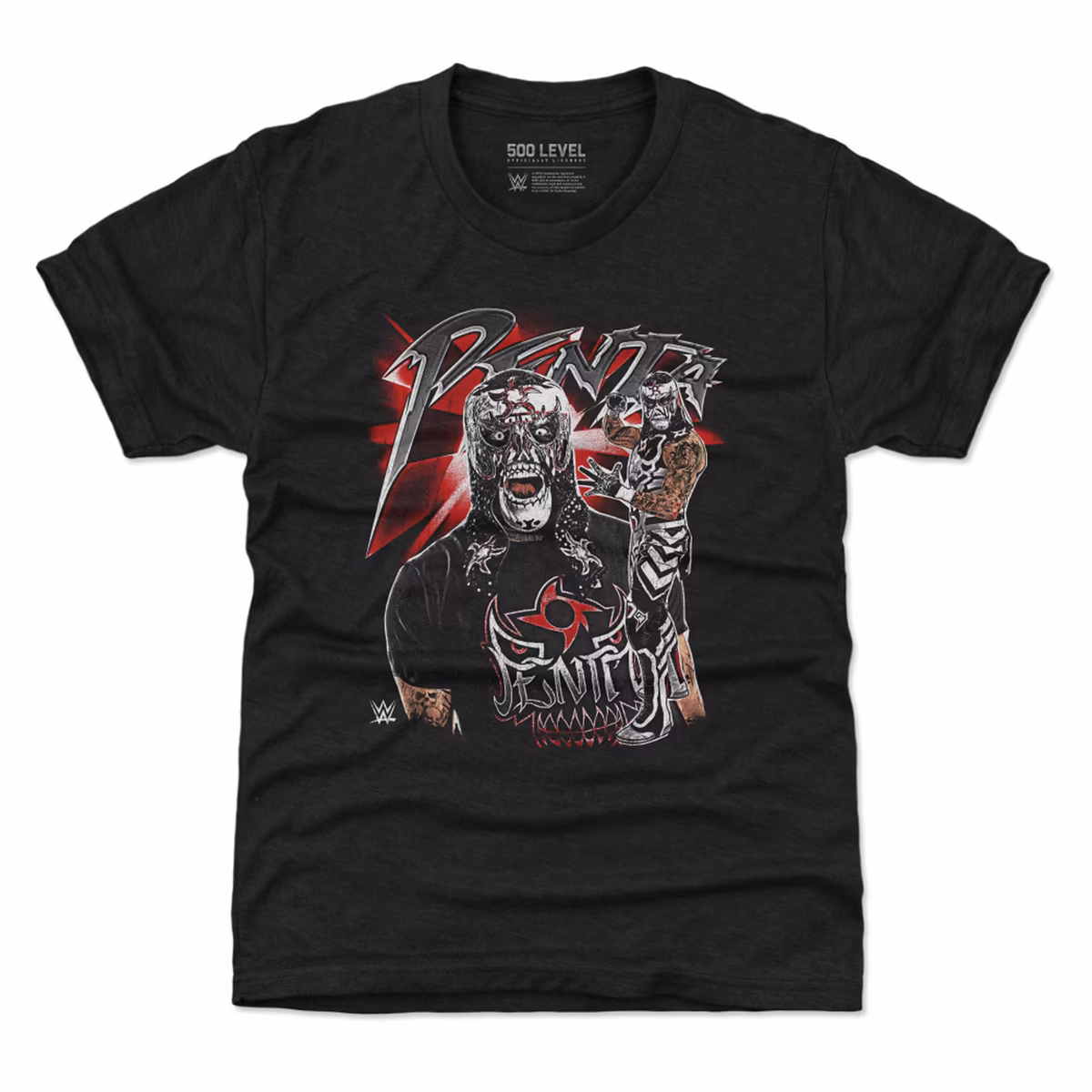 Youth 500 Level Heather Black Penta Vintage T-Shirt