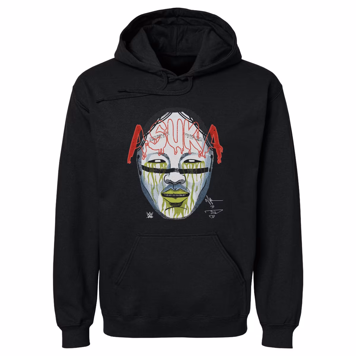 Men's 500 Level  Black Asuka Mask Pullover Hoodie