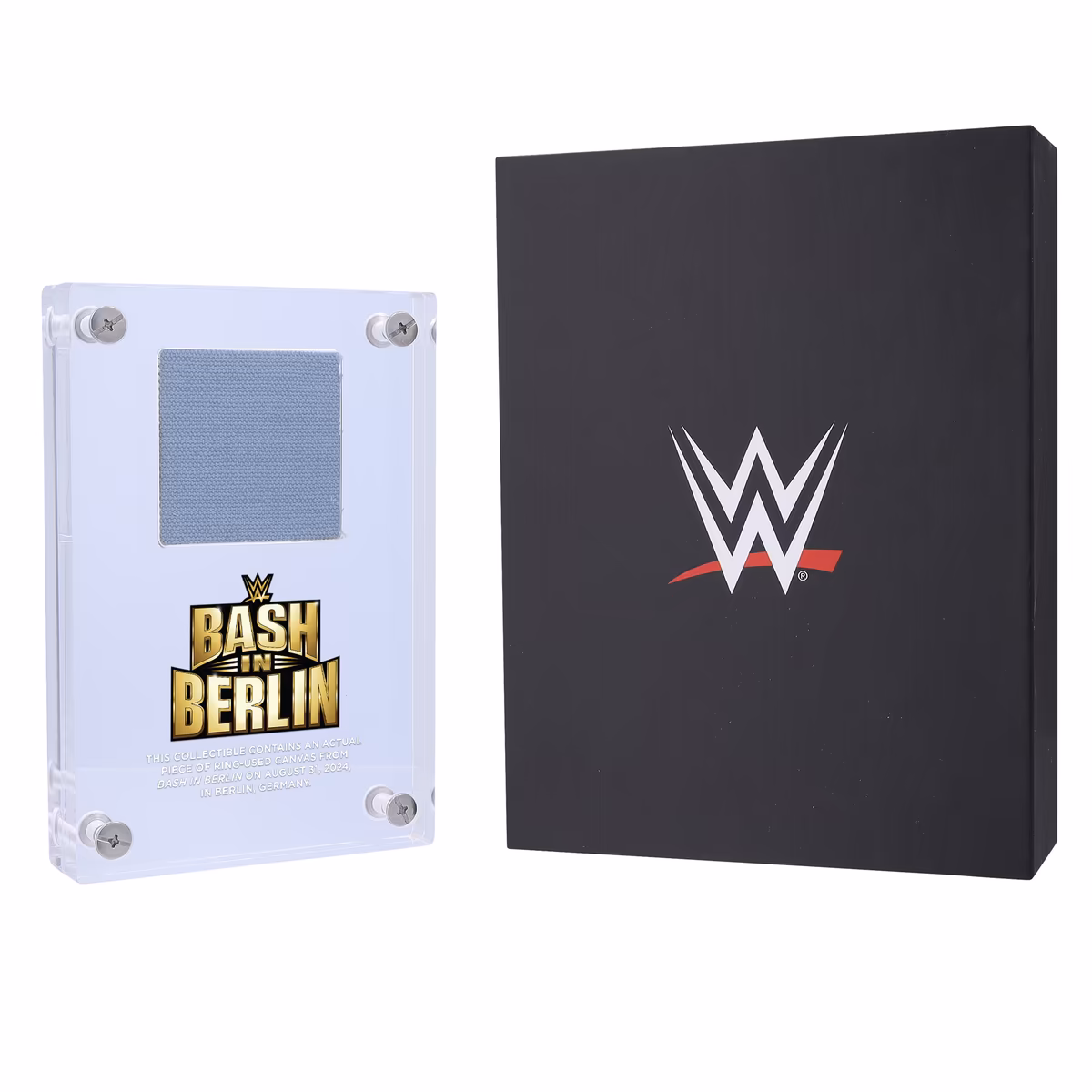 2024 WWE Bash In Berlin Acrylic Display Case with a Piece of Match-Used Canvas 9 2024 WWE Bash In Berlin Acrylic Display Case with a Piece of Match-Used Canvas