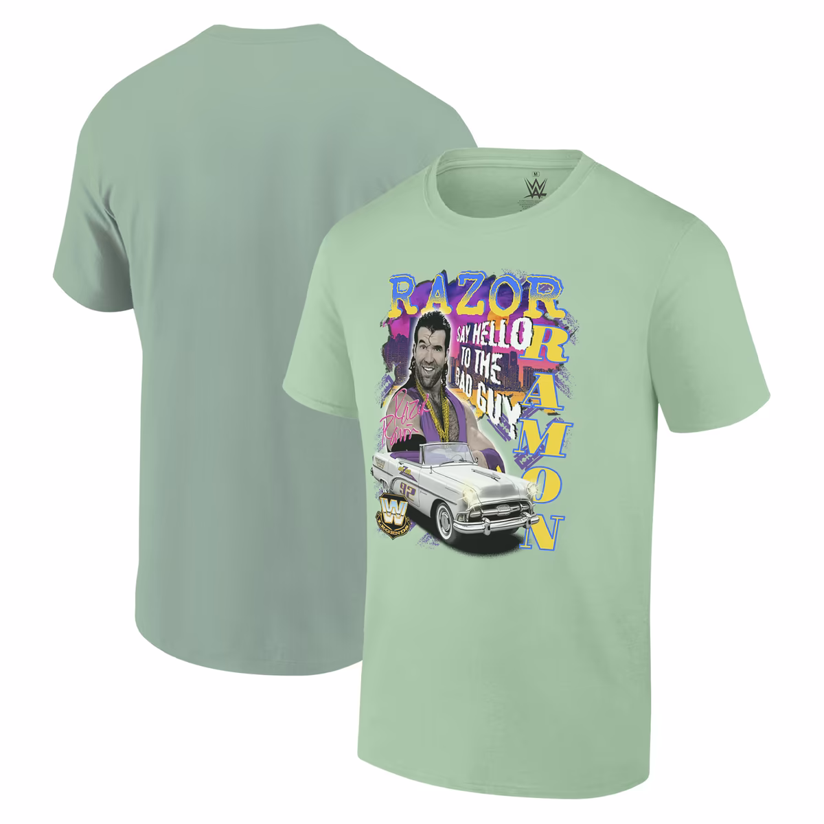 Men's Ripple Junction Mint Razor Ramon Say Hello to the Bad Guy Graphic T-Shirt