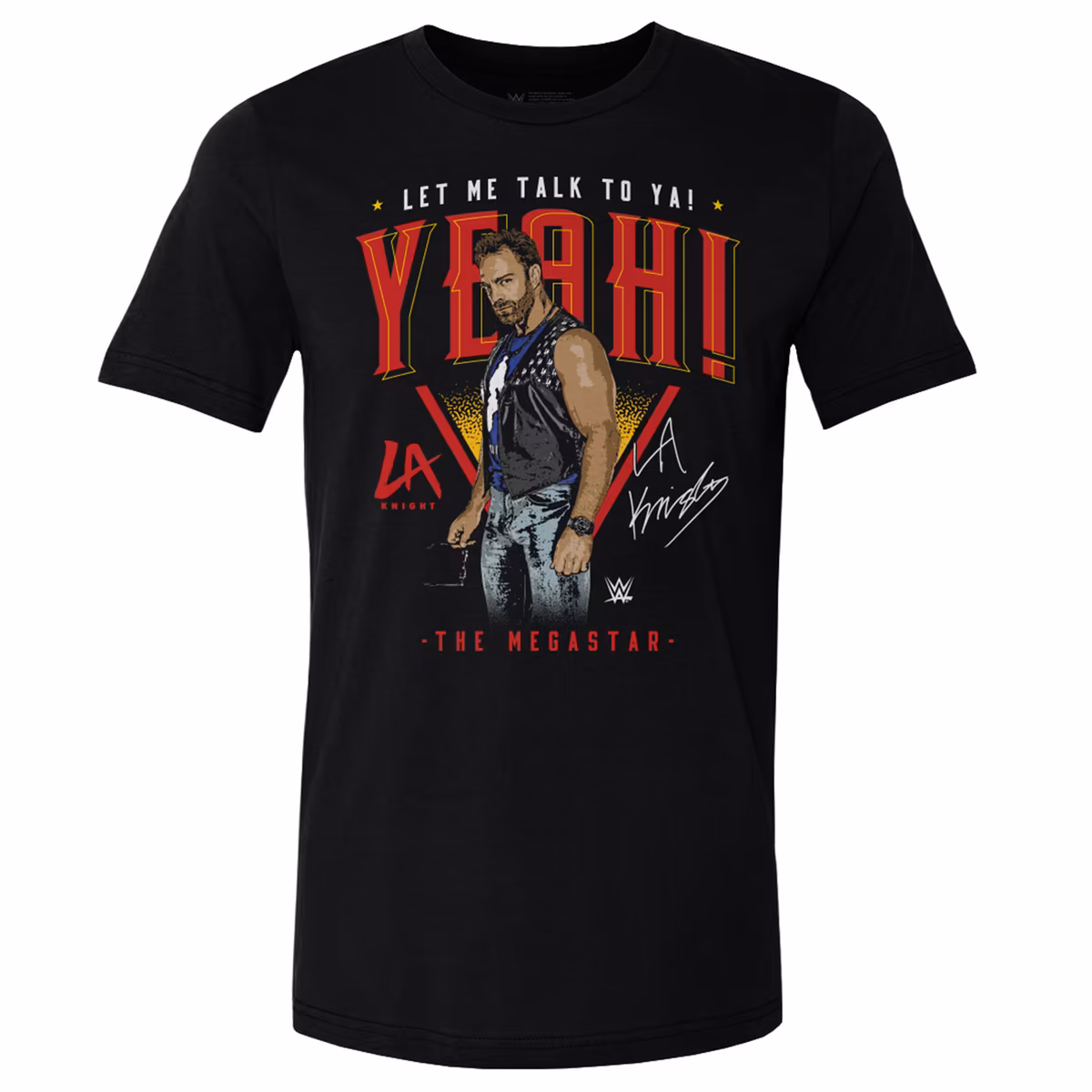 Men's 500 Level  Black LA Knight The Megastar Premium T-Shirt