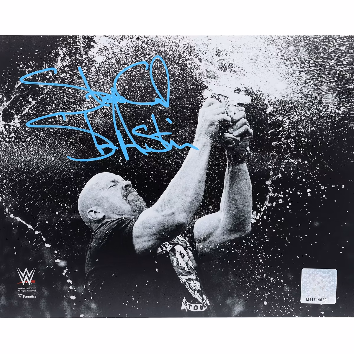 "Stone Cold" Steve Austin WWE Autographed 8'' x 10'' Beer Splash Photo