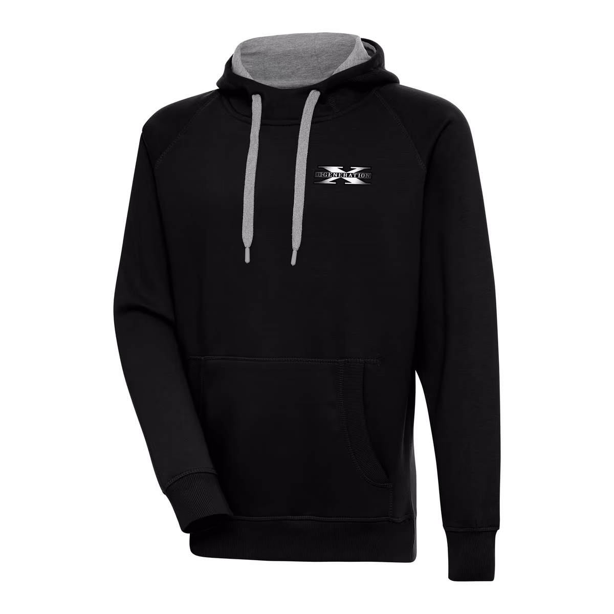 Men's Antigua  Black D-Generation X Victory Pullover Hoodie