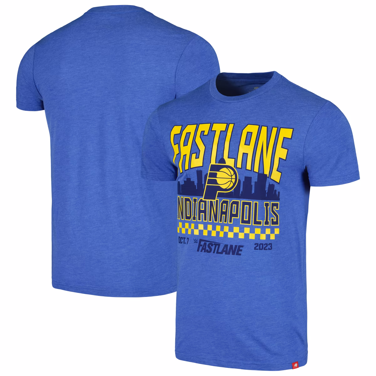 Men's Sportiqe Blue Fastlane x Indiana Pacers Tri-Blend T-Shirt