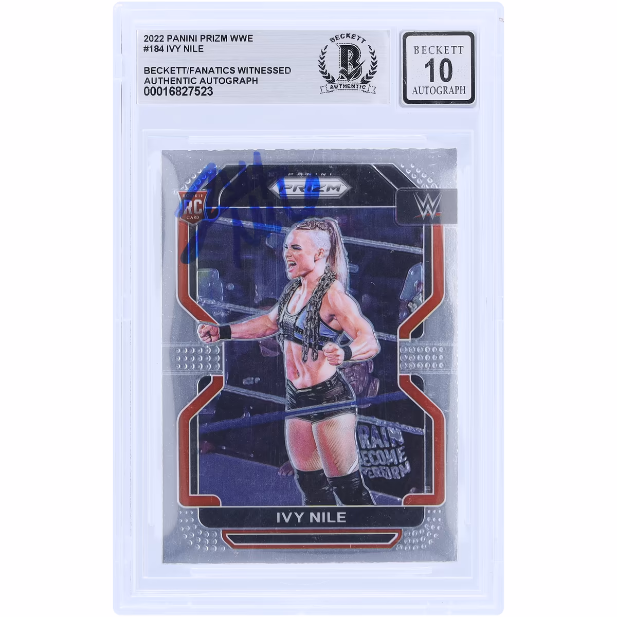Ivy Nile Autographed 2022 Panini Prizm #184 Beckett Fanatics Witnessed Authenticated 10 Rookie Card 8 Ivy Nile Autographed 2022 Panini Prizm #184 Beckett Fanatics Witnessed Authenticated 10 Rookie Card