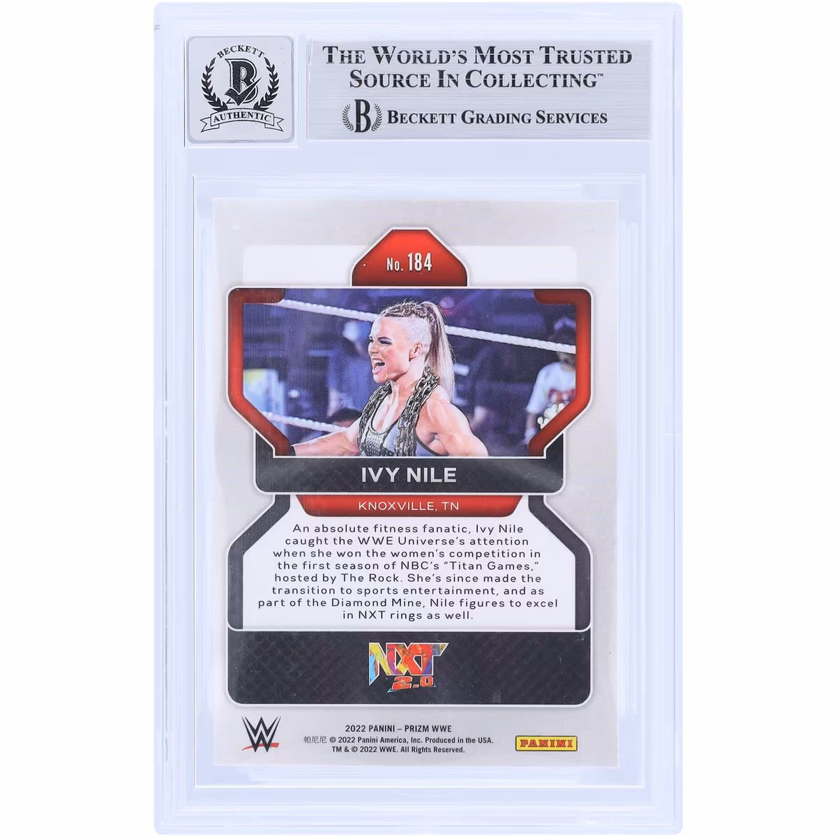 Ivy Nile Autographed 2022 Panini Prizm #184 Beckett Fanatics Witnessed Authenticated 10 Rookie Card 3 Ivy Nile Autographed 2022 Panini Prizm #184 Beckett Fanatics Witnessed Authenticated 10 Rookie Card