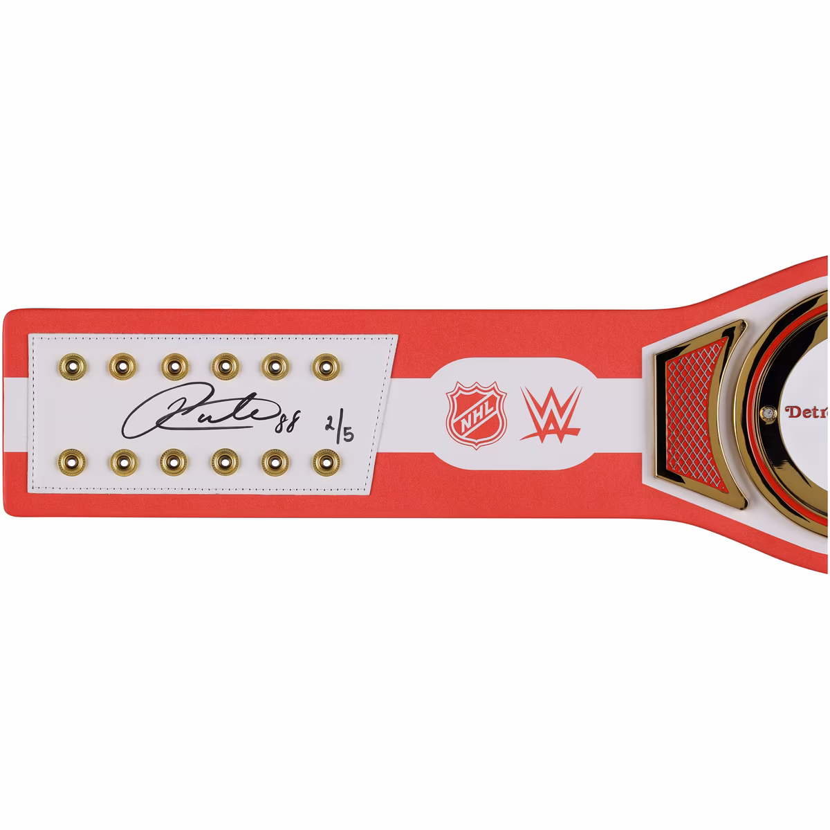 Patrick Kane Detroit Red Wings Autographed WWE Legacy Title Belt with "Showtime" Inscription - Limited Edition of 5 3 Patrick Kane Detroit Red Wings Autographed WWE Legacy Title Belt with "Showtime" Inscription - Limited Edition of 5