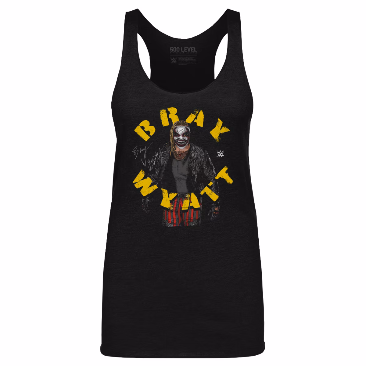 Women's 500 Level Heather Black Bray Wyatt Arch Name Tri-Blend Tank Top 8 Women's 500 Level Heather Black Bray Wyatt Arch Name Tri-Blend Tank Top
