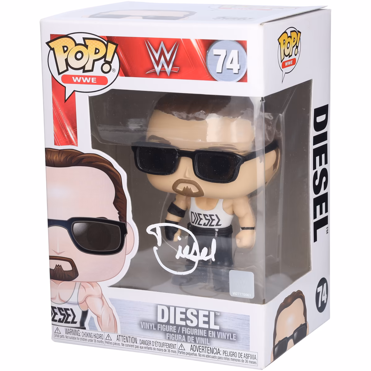 Kevin Nash WWE Autographed Diesel #74 Funko Pop! Figurine