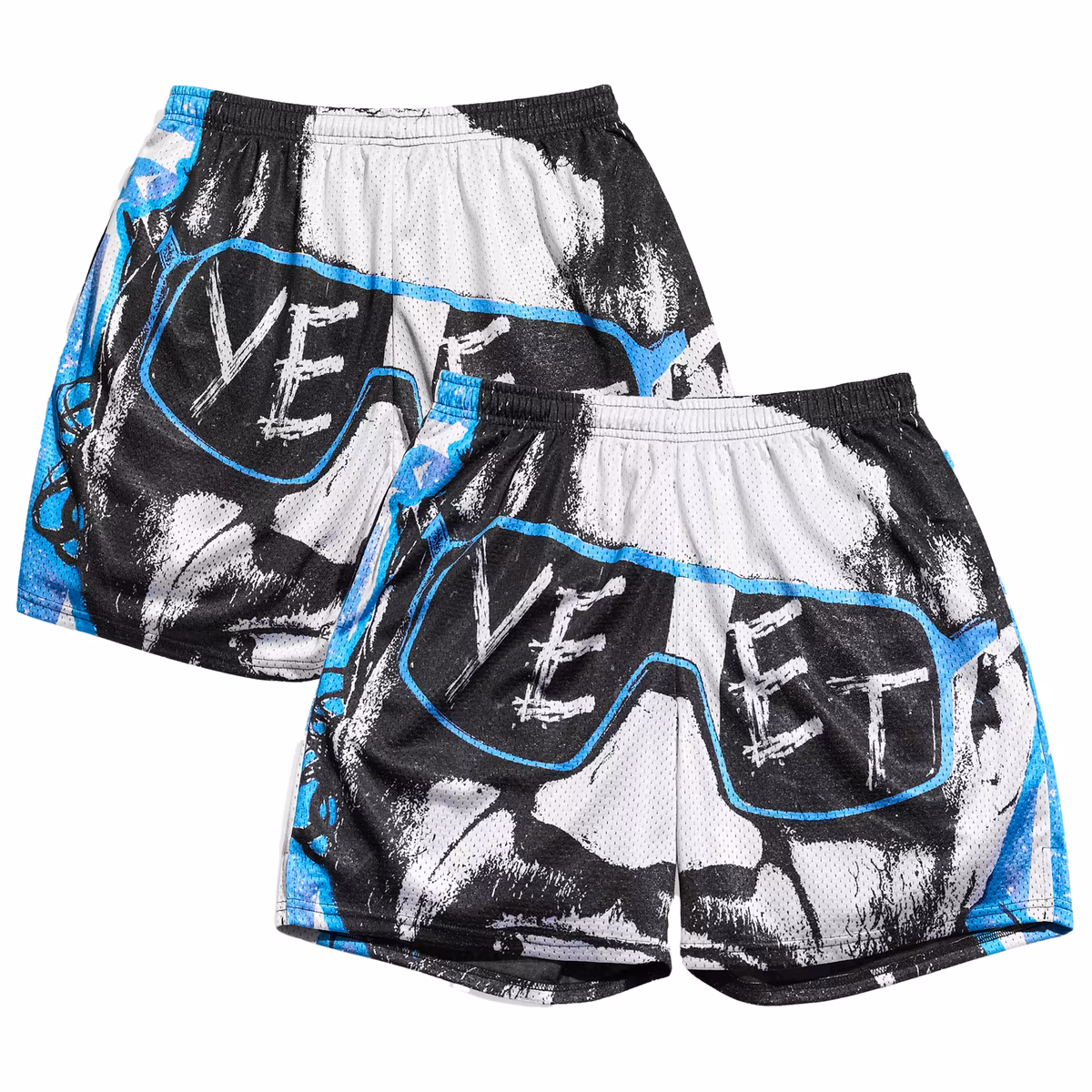 Men's Chalk Line Blue Jey Uso  Inspired Retro Shorts