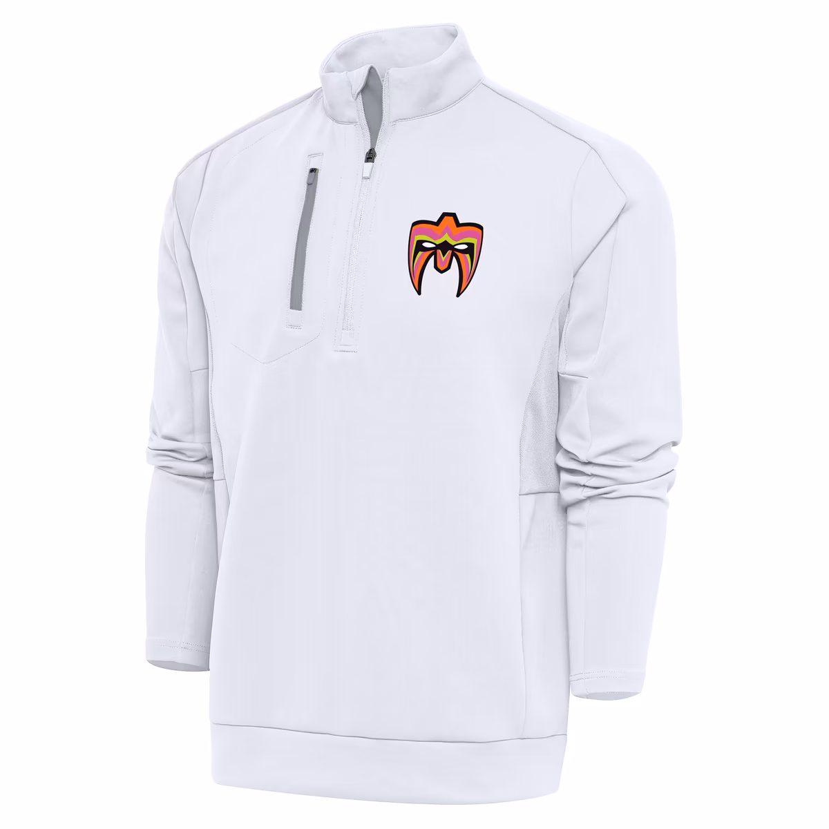 Men's Antigua White The Ultimate Warrior Generation Quarter-Zip Pullover Top 1 Men's Antigua White The Ultimate Warrior Generation Quarter-Zip Pullover Top