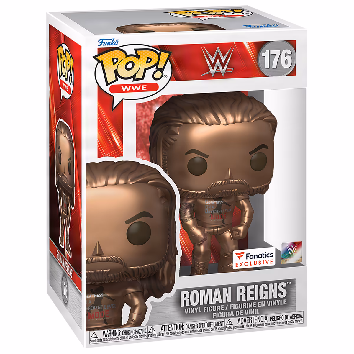 Funko Roman Reigns #176 Fanatics Exclusive Vinyl Pop! Figurine 8 Funko Roman Reigns #176 Fanatics Exclusive Vinyl Pop! Figurine