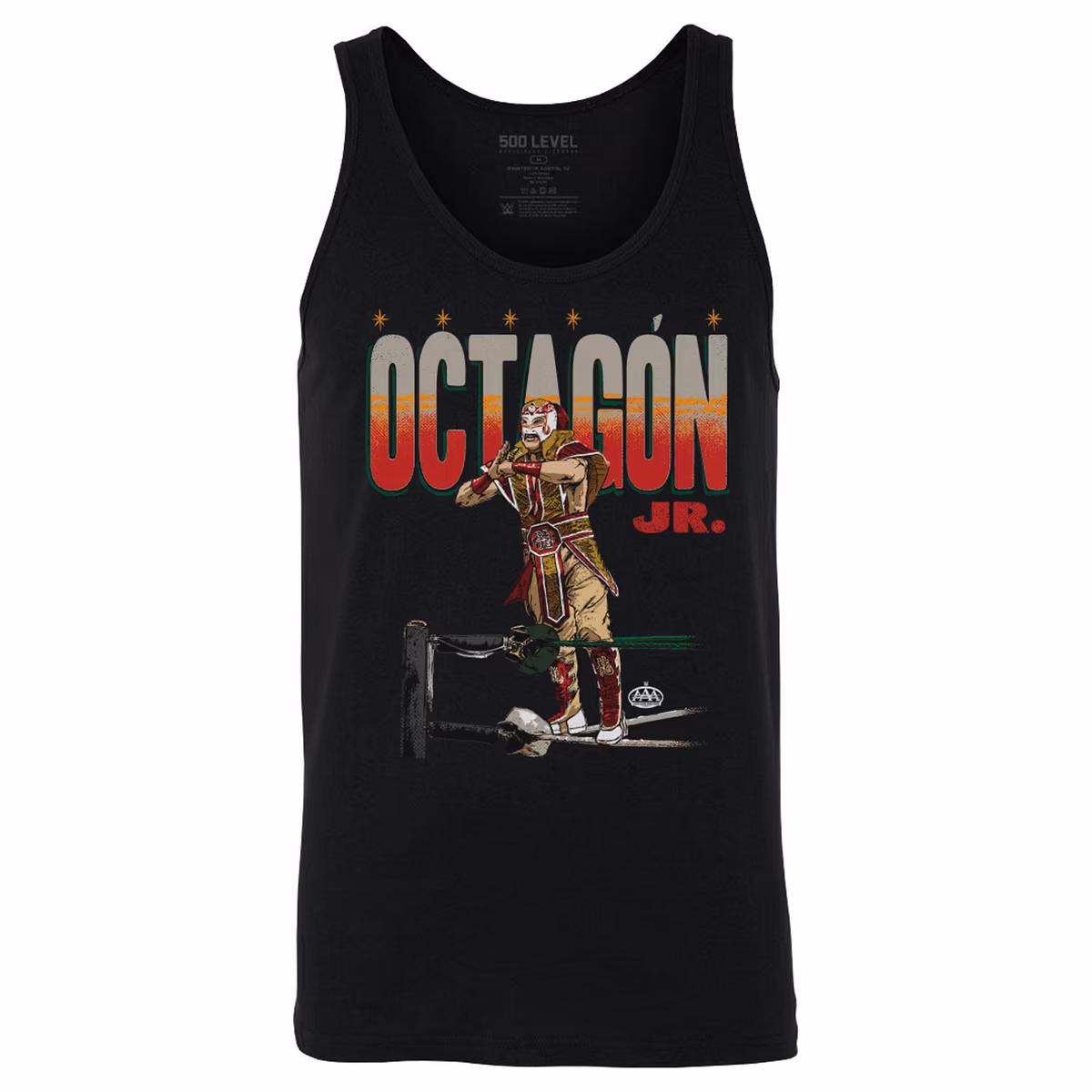 Men's 500 Level Black Octagón Jr. Bold Tank Top