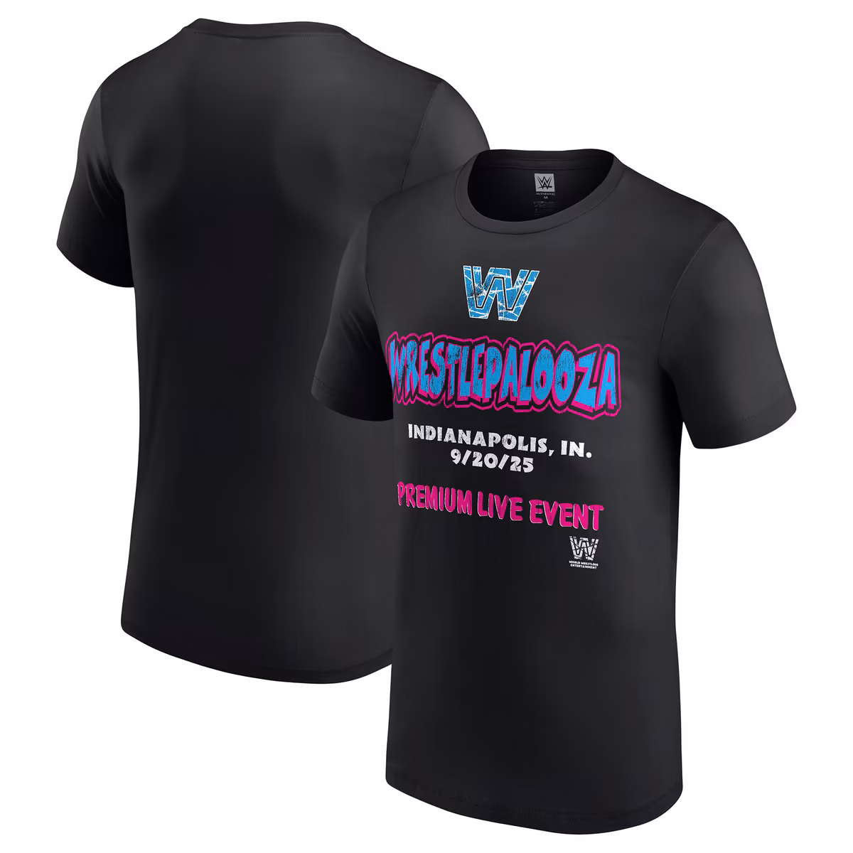 Men's Black WrestlePalooza 2025 Retro T-Shirt 2 Men's Black WrestlePalooza 2025 Retro T-Shirt