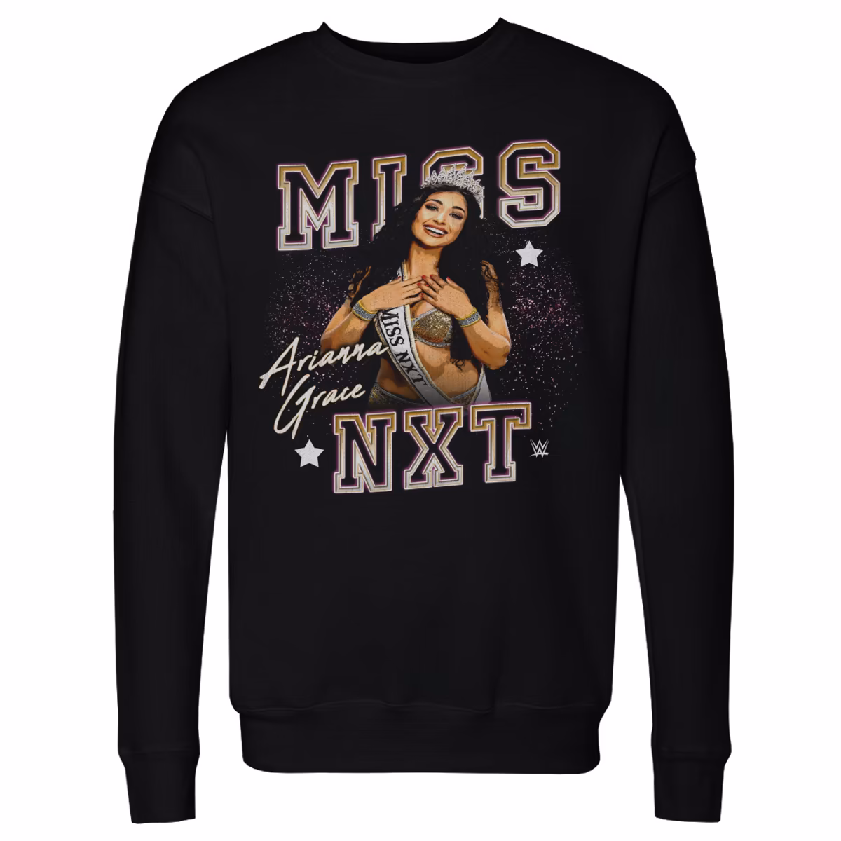 Men's 500 Level  Black Arianna Grace Miss NXT Pullover Sweatshirt