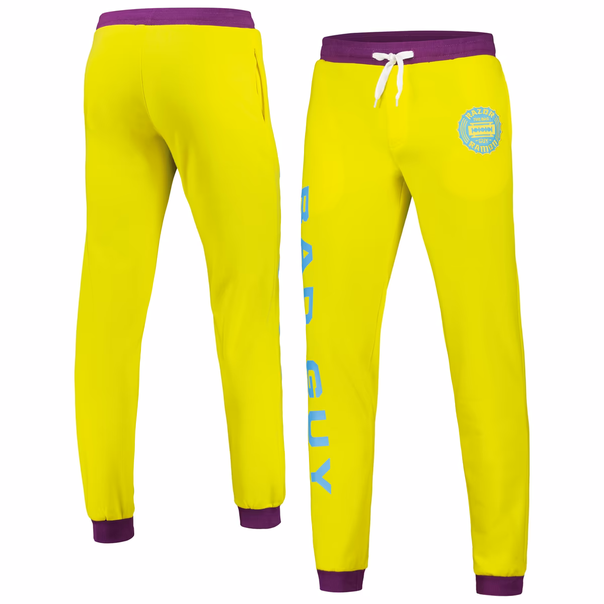 Men's Yellow Razor Ramon Chenille Sweatpants