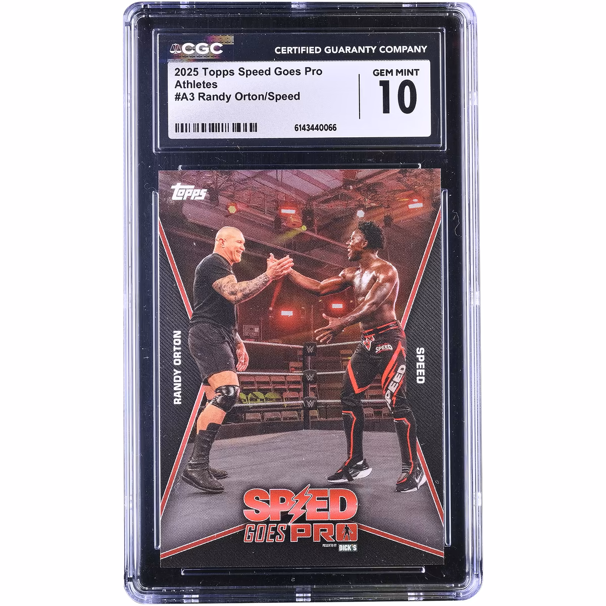 Randy Orton & IShowSpeed WWE 2025 Topps Speed Goes Pro #A3 CGC Authenticated 10 Card 3 Randy Orton & IShowSpeed WWE 2025 Topps Speed Goes Pro #A3 CGC Authenticated 10 Card