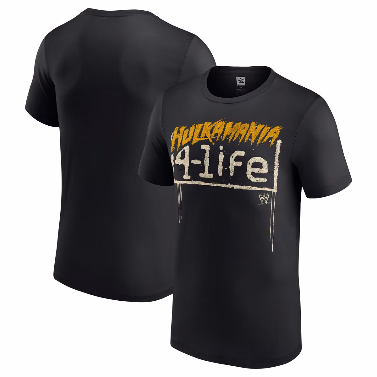 Men's Black Hulk Hogan Hulkamania 4-Life T-Shirt