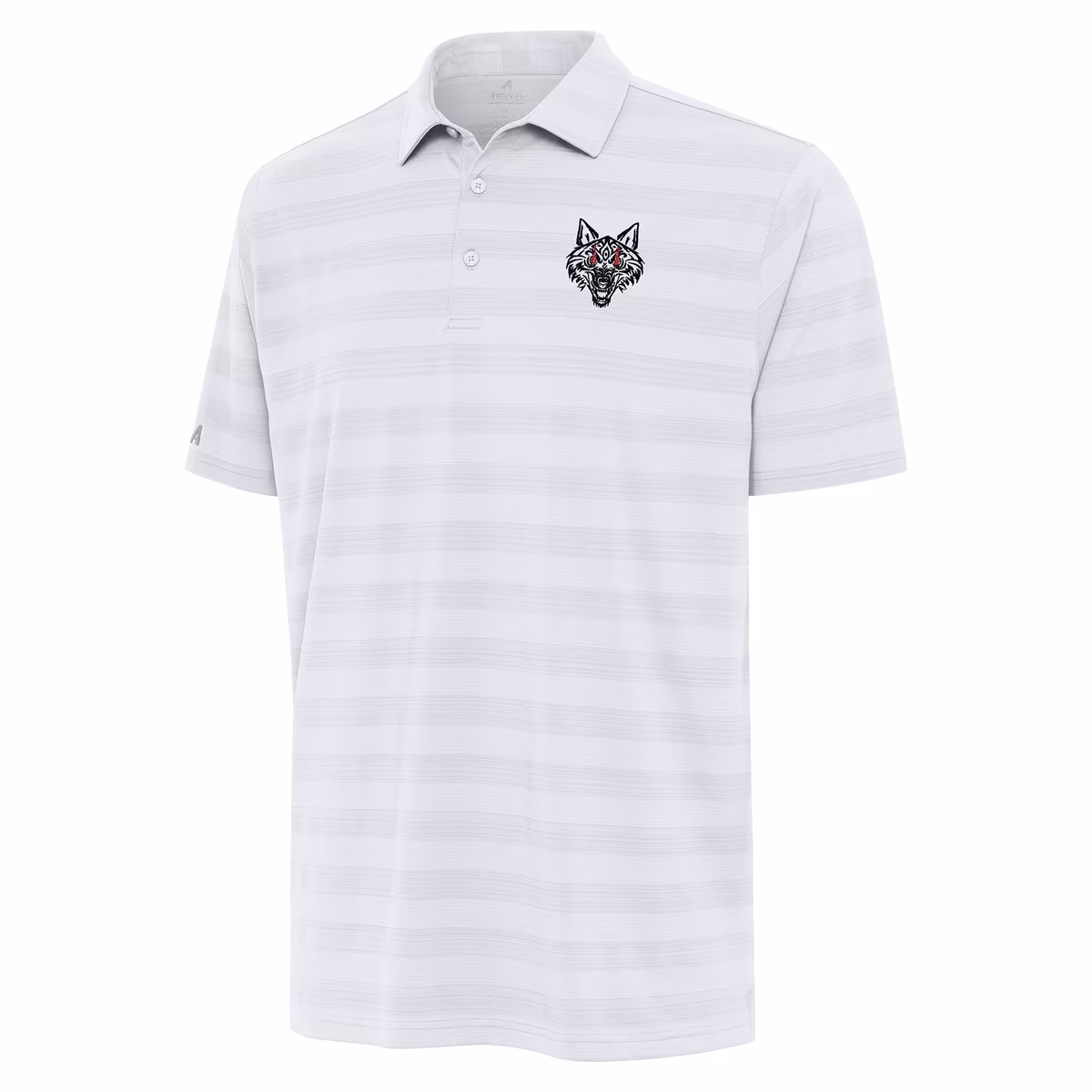 Men's Antigua White Jacob Fatu Tunnel Polo 3 Men's Antigua White Jacob Fatu Tunnel Polo