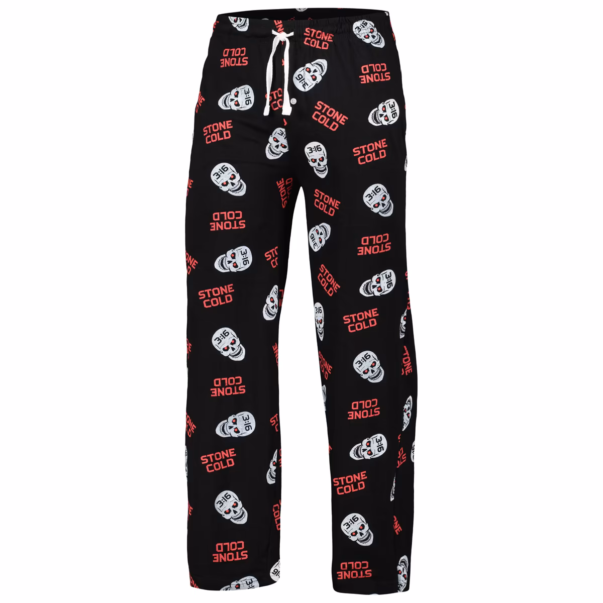 Men's Ripple Junction Black/Red "Stone Cold" Steve Austin Allover Sleep Pants 3 Men's Ripple Junction Black/Red "Stone Cold" Steve Austin Allover Sleep Pants
