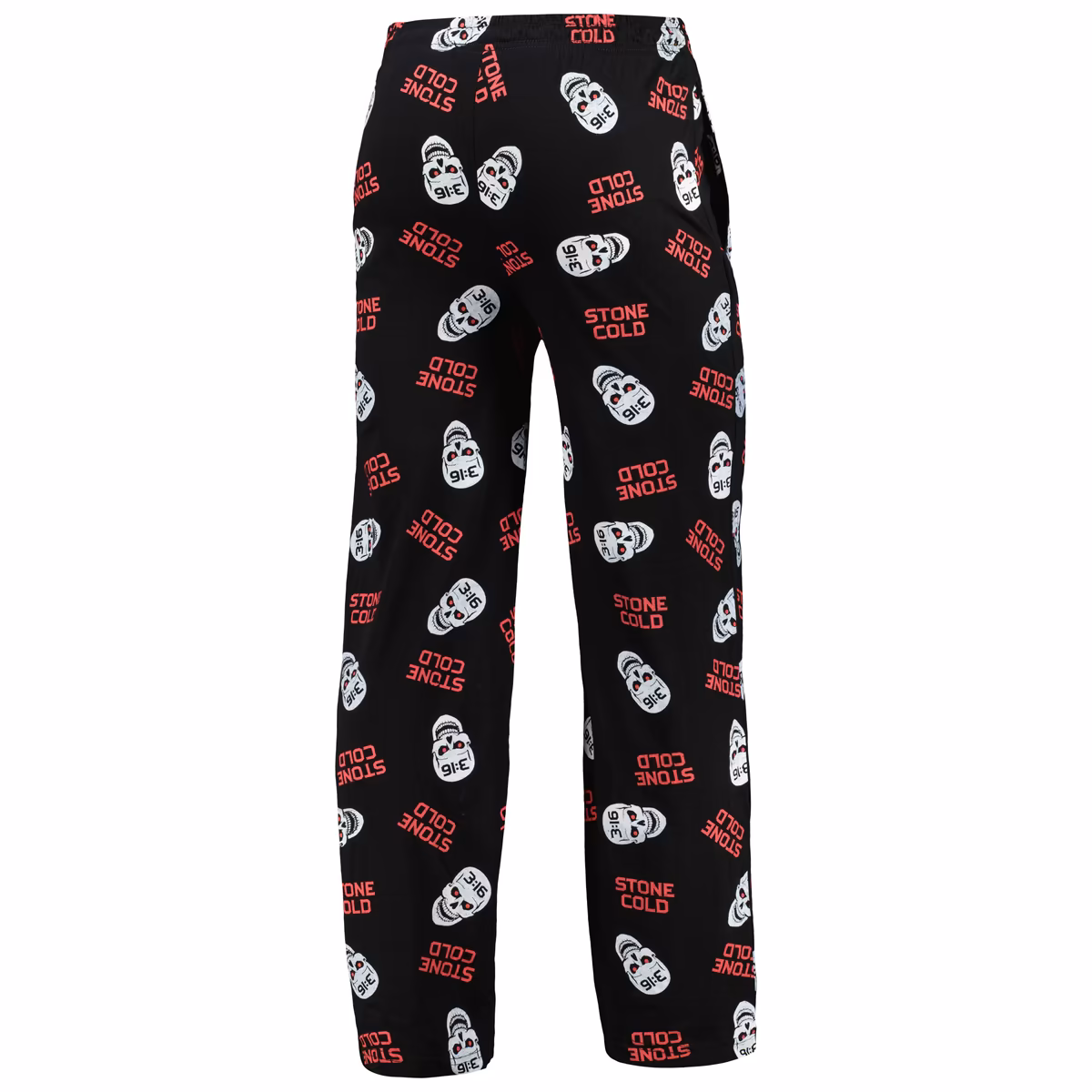 Men's Ripple Junction Black/Red "Stone Cold" Steve Austin Allover Sleep Pants 4 Men's Ripple Junction Black/Red "Stone Cold" Steve Austin Allover Sleep Pants