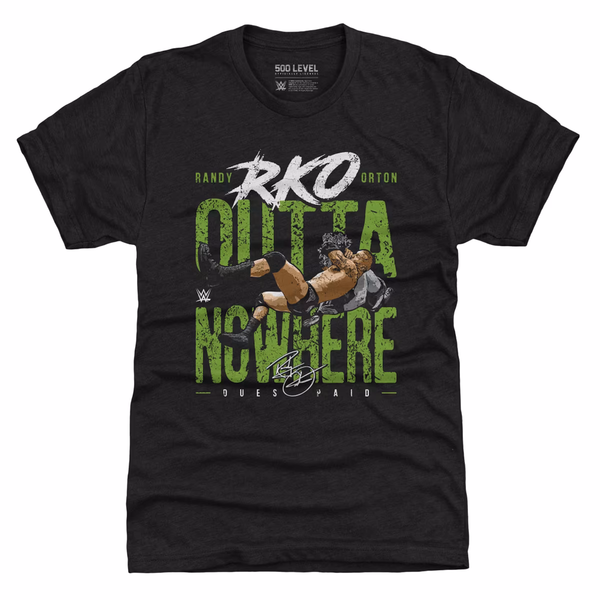 Men's 500 Level Heather Black Randy Orton Premium T-Shirt 1 Men's 500 Level Heather Black Randy Orton Premium T-Shirt